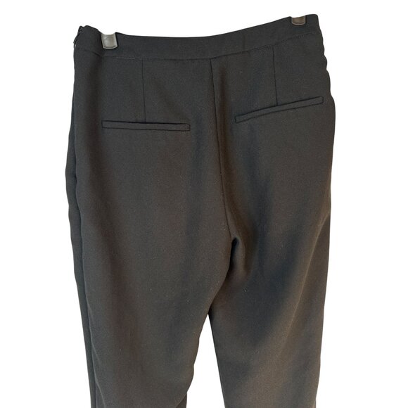 2/$30 ZARA Basic M Black Straight Leg Dress Pants With Cuffs - Picture 6 of 12